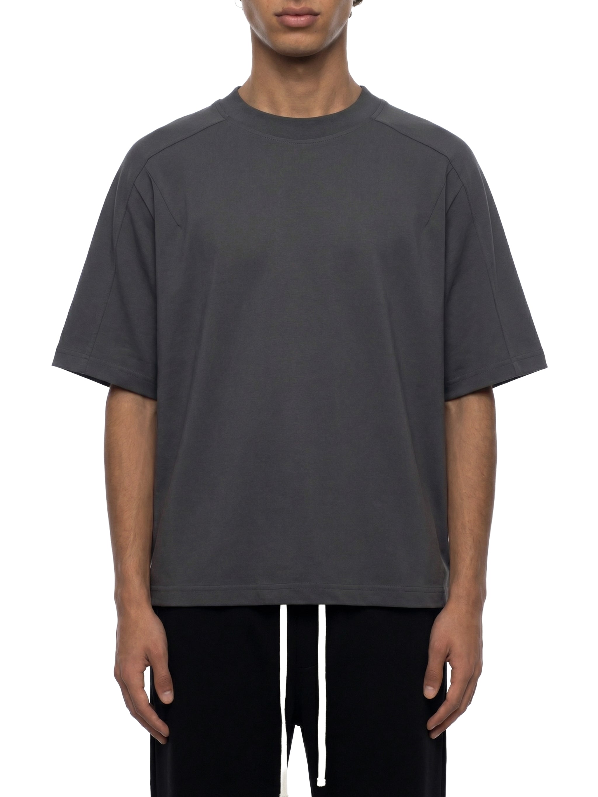 Unisex Boxy Tonal Paneling T-Shirt