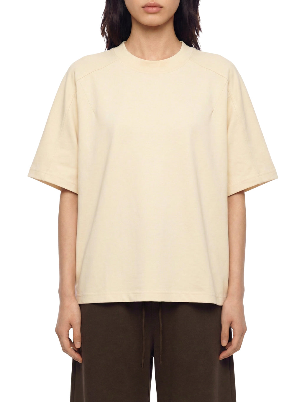 Unisex Boxy Tonal Paneling T-Shirt
