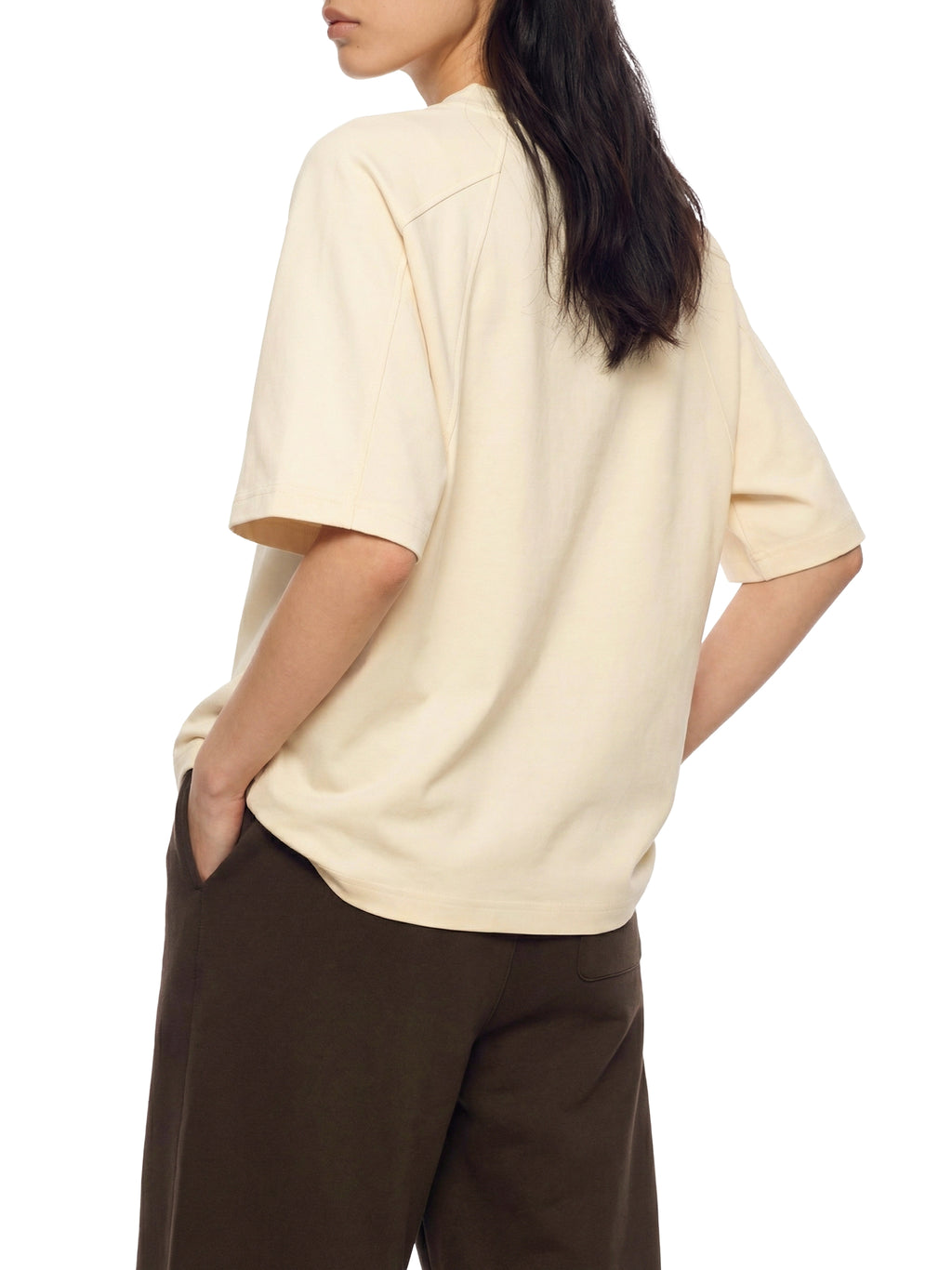 Unisex Boxy Tonal Paneling T-Shirt