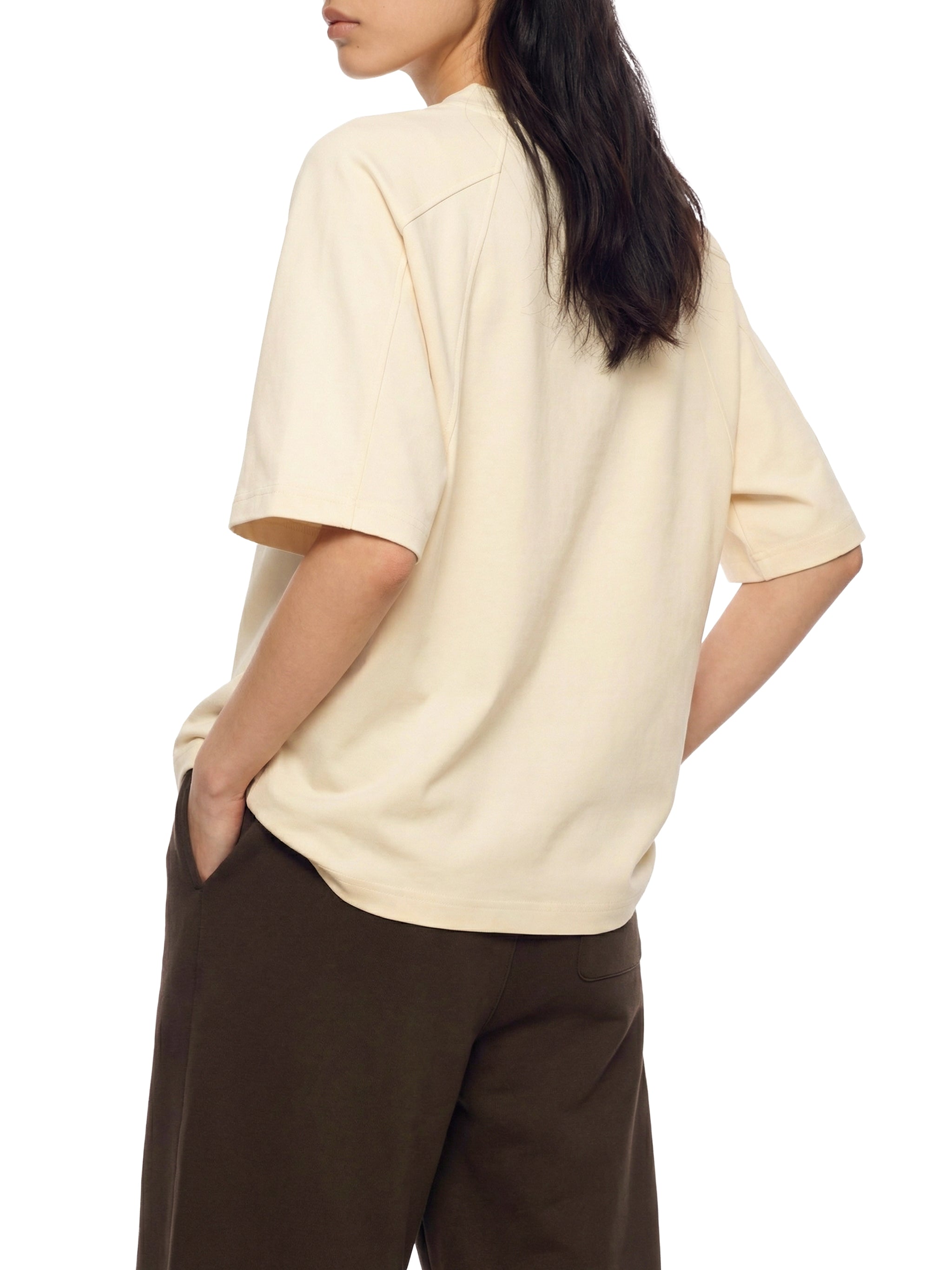 Unisex Boxy Tonal Paneling T-Shirt