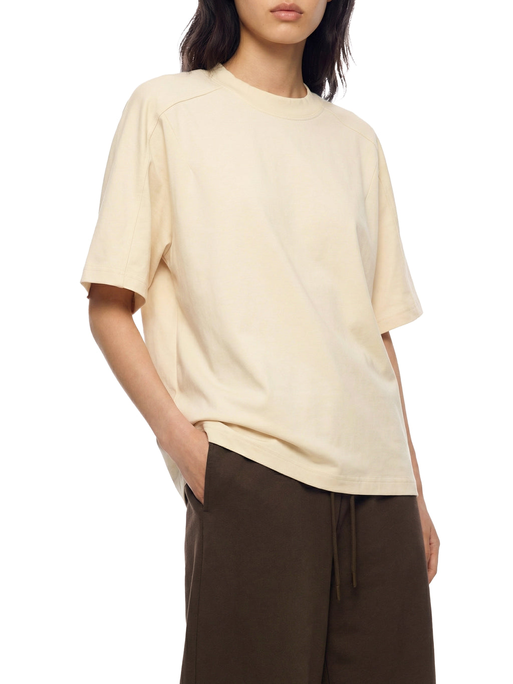 Unisex Boxy Tonal Paneling T-Shirt